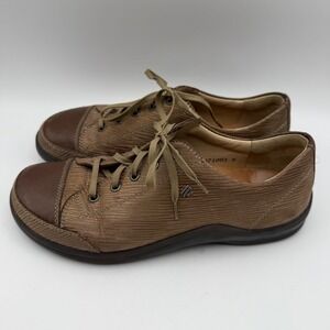 Finn Comfort Soho Shoes Leather Lace Casual Walking Shoes Brown‎ EU 38 US 7.5-8